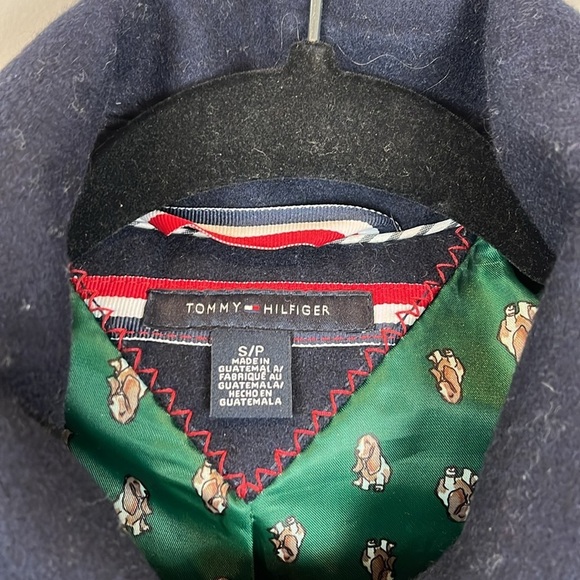 Tommy Hilfiger Women's Size Small Navy Pea Coat Jacket Wool Blend Winter - Picture 3 of 9